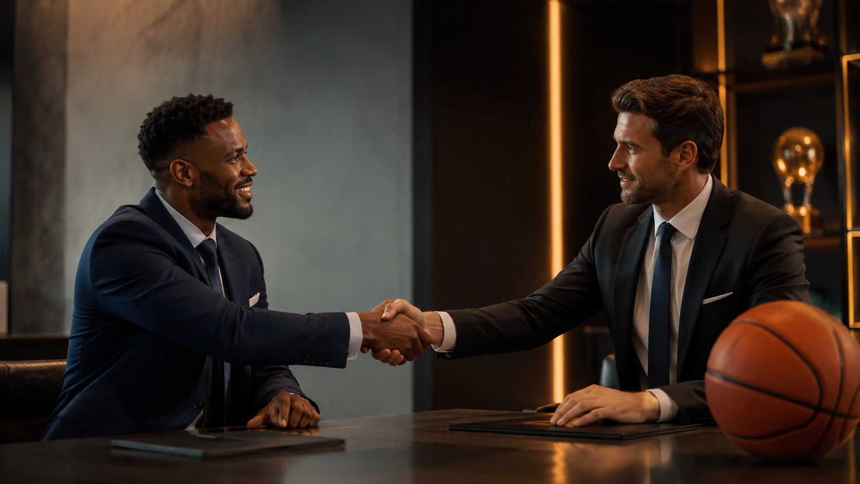 Sports business counsel in action